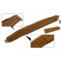 Preview: VW Karmann Ghia Armaturenbrett Blende Abdeckung Holz Optik Innenaustattung 8.67-7.71 vergl. 141857071A